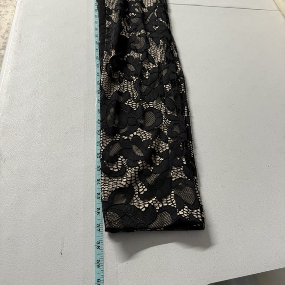 Cache Black Nude All Over Lace Evening Jumpsuit Sleeveless Size 2 Elegant Party - Picture 5 of 14